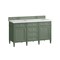 James Martin Vanities Brittany 60in Double Vanity, Smokey Celadon w/ 3 CM White Zeus Top 650-V60D-SC-3WZ - alternate 6
